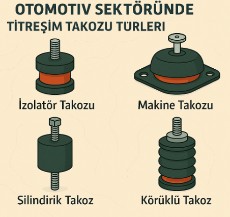 Otomotiv Sektöründe Kullanılan Titreşim Takozu Türleri