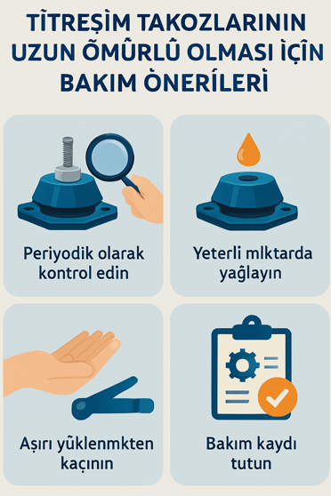 Titreşim Takozlarının Uzun Ömürlü Olması İçin Bakım Önerileri